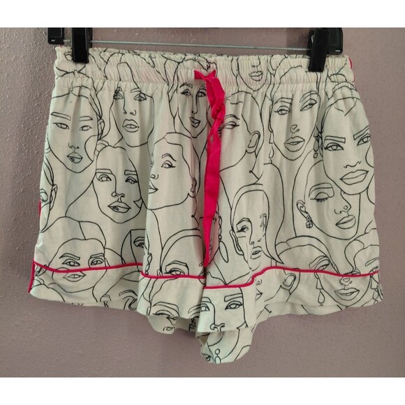 Kilo Brava Women's Face Cream Pink Piping Trim 2Pc Short Set Size Large - Picture 10 of 16